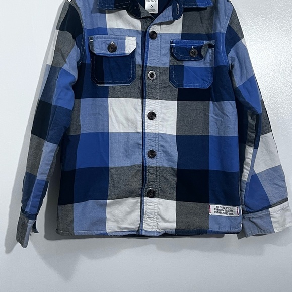 Carter's Blue and Black Checkered Kids Jacket - Picture 2 of 7